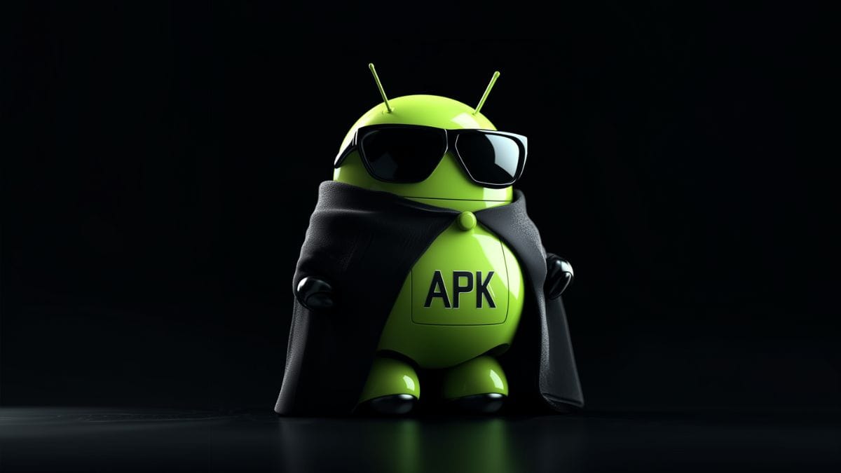 Flaticon do android com APK estampado