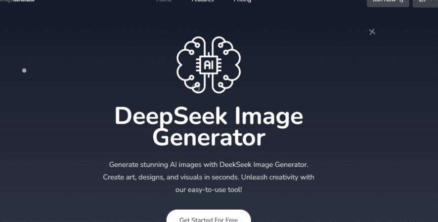 Site diz ser o gerador de imagens da Deepseek, mas pode ser um golpe