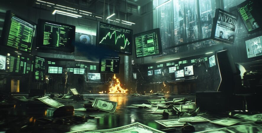 Nvidia perde em horas quase US$ 500 bilhões