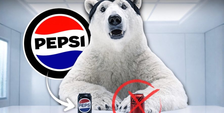 Pepsi troca IA por CGI e recria teste cego com urso polar em comercial para provocar Coca-Cola